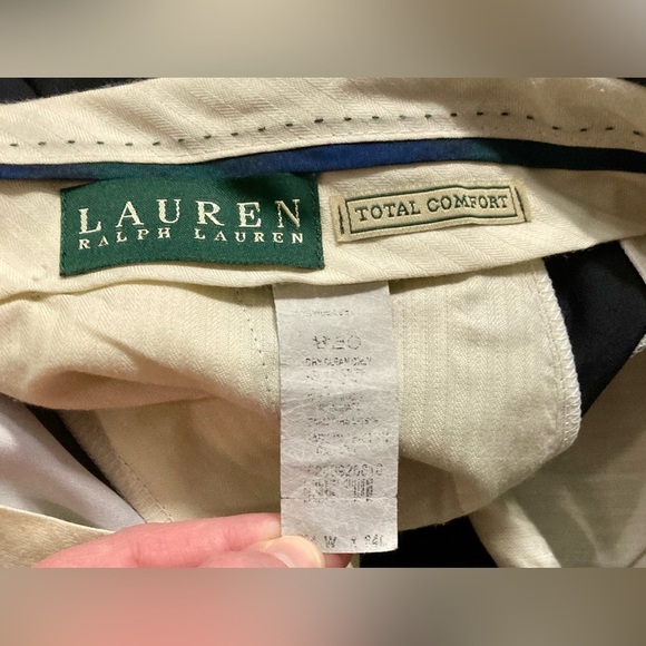 Lauren Ralph Lauren Men’s Size 34/34 Black Total Care Dress Pants - Picture 3 of 6